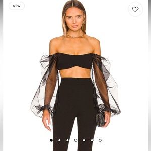 Illusion Crop in Black
Nookie size S